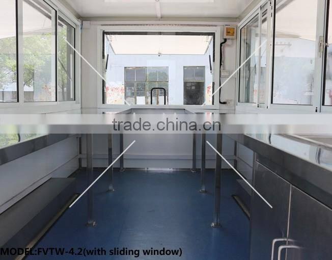 Big wheels mobile kitchen trailer,catering trailer,mobile food trailer design