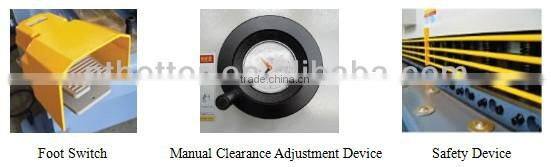 QC12Y 8x8000 lamella hydraulic pendulum shearing machine