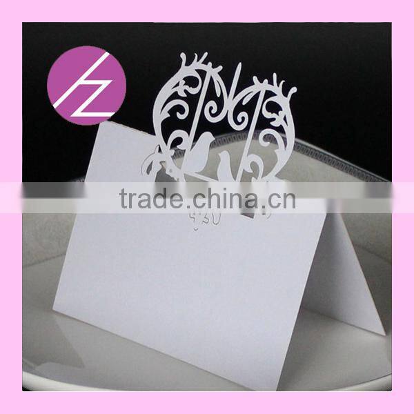 Elegant laser cut wedding table place cards ZK-8
