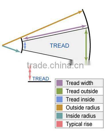 solid wood oak Spiral Staircase for home