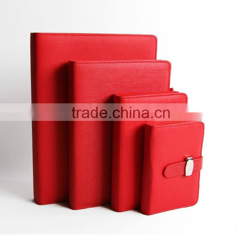 2016/2017 embossed leather or pu covers daily planner diary and notebooks
