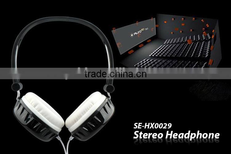 novelty wired headphone OEM logo imprinting supported headset