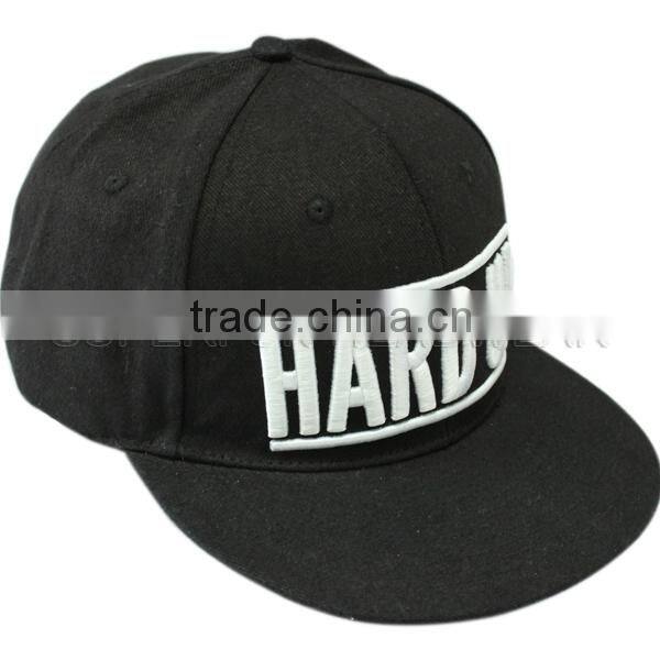 flat brim 3d logo custom snapback caps