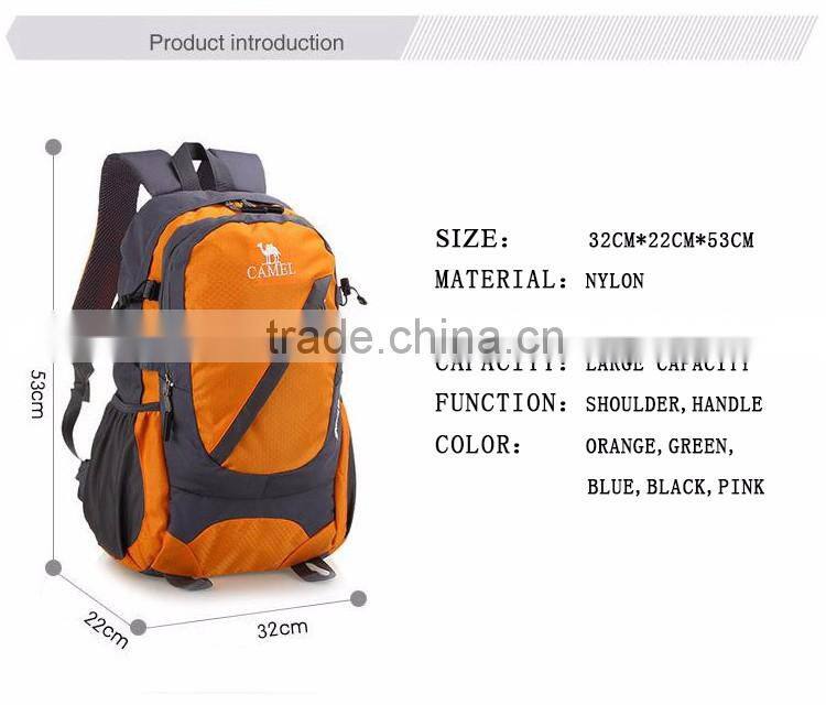 large capacity hiking bag outdoor sport backpack made in China yiwu