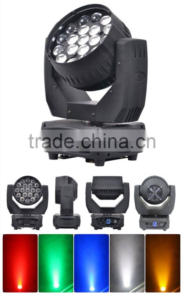 19x15W 4in1 led moving head rgbw zoom powercon plugs