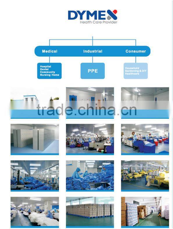 Surgical Disposable Lab Coats with Zipper and Elastic Cuff