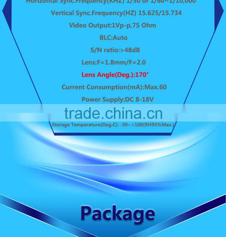 2015 new product night vision waterproof vehicle camera for truck