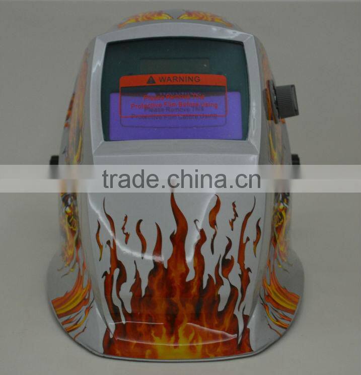 Flame Skull Auto-Darkening Welding Helmet/Mask with 9-13 Variable