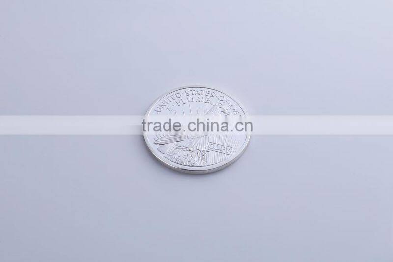 High quality hot selling silver souvenir metal craft, human's head Customized 2D/3D metal plaque