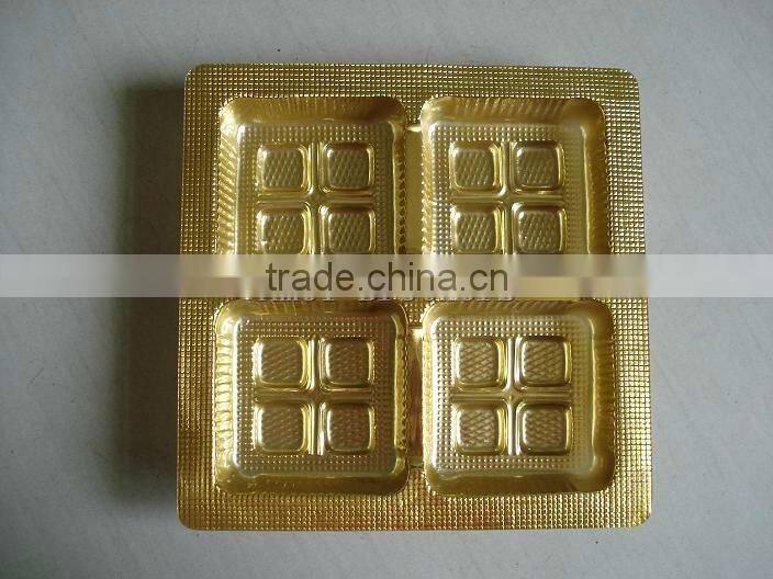 Vacuum forming white PET fast food container