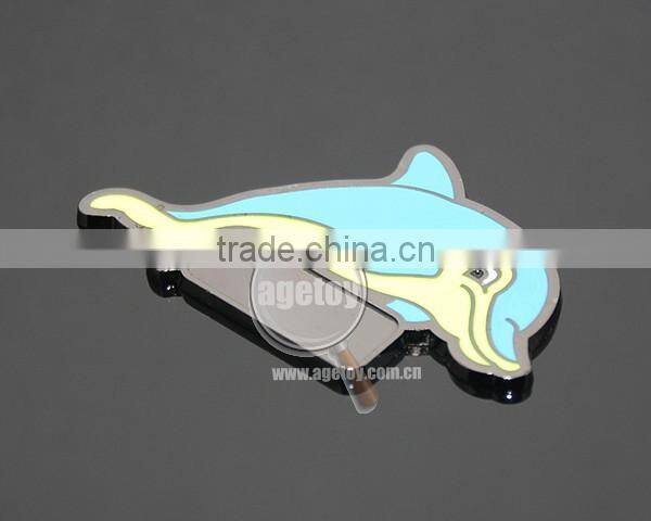 Cute Dolphins Shaped Souvenir Gifts Tarnish Plated Zinc Alloy Promotional Enamel Custom Metal Fridge Magnet