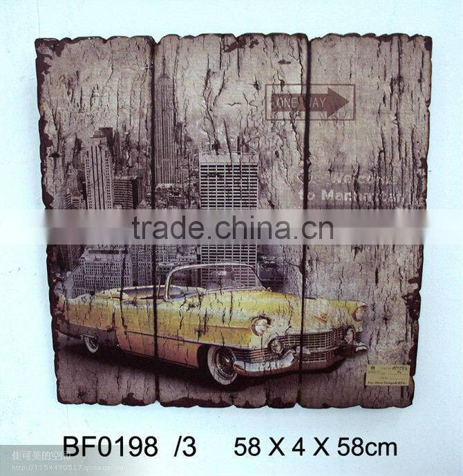 Antique decorative MDF wooden wall plaques for living room