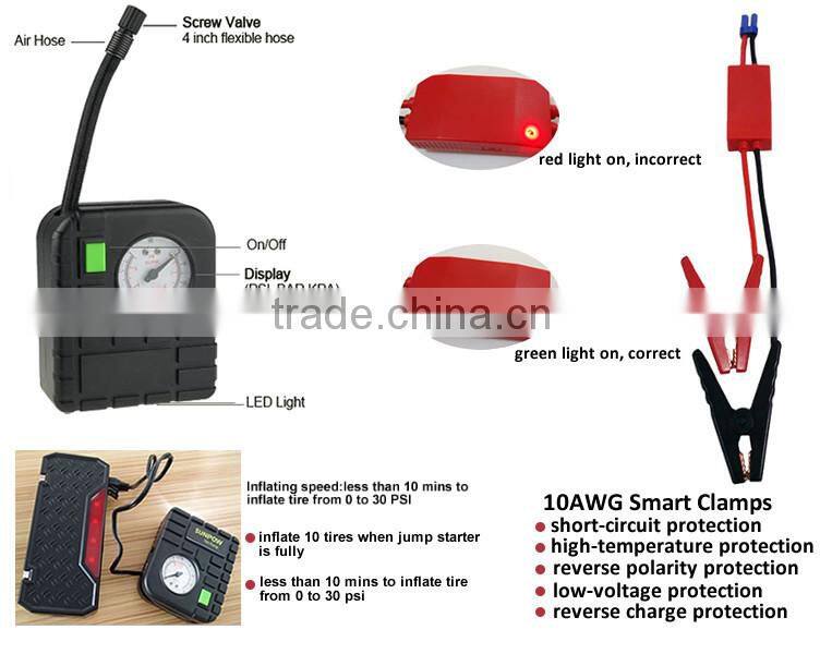 Emergency Jump Starter 12v portable emergency kit tools