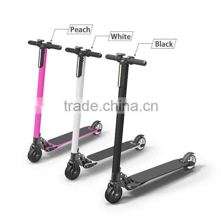 2016 newest design 36v/250w carbon fiber electric scooter,aluminum alloy enectric scooter