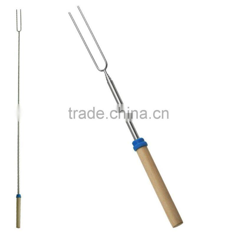 Rotating Marshmallow Roasting Sticks Telescopic BBQ Forks