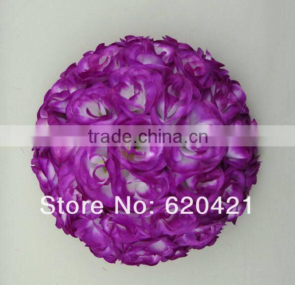 Artificial hot sale silk flower ball with decorative