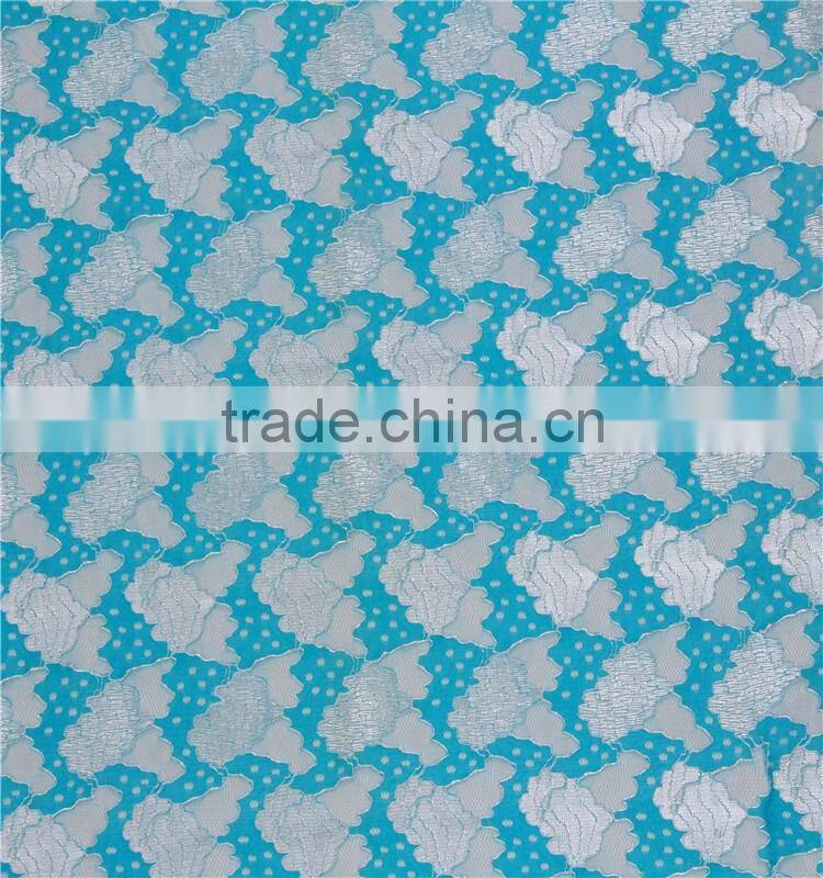 African shiny geometry luxury lace fabric