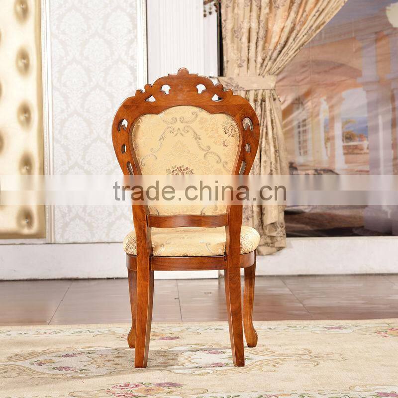 Best seeling durable hand carved wood chair wood dining chair 993B