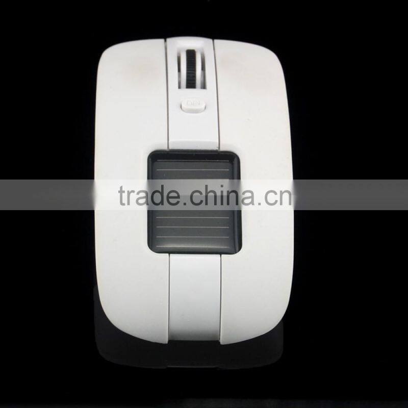 Solar Wireless Mouse Portable Mouse Wireless for Laptop Computer Mouse Optical Mouse