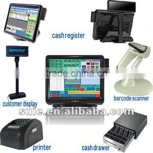 All in one touch pos system pos terminal cash register for Retail and Restaurant