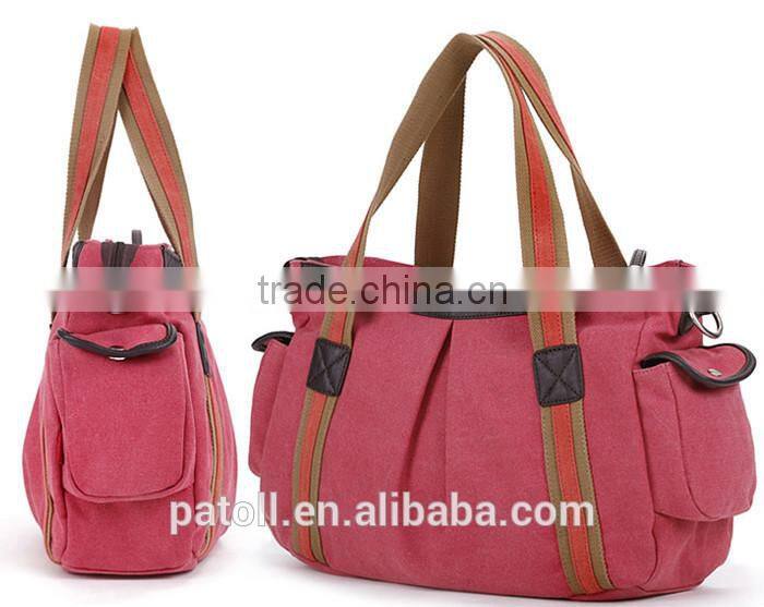 Customized Creative Standard Size 600d polyester canvas tote bag