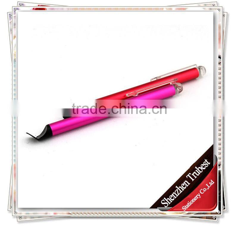 TTO-04 Novelty touch pen with clip , Customize Stylus pen for promotional