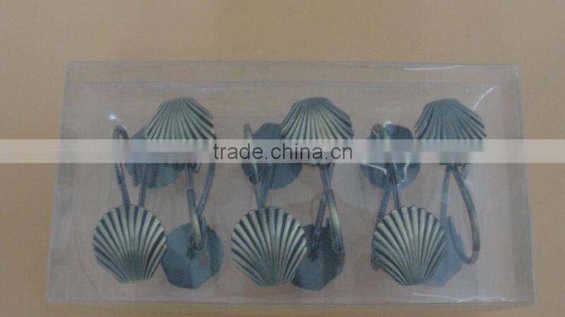 Zinc alloy shower curtain hooks/iron hook, good quality hook,curtain accessory