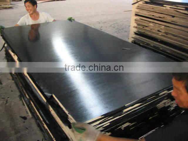 CE Qualified Black laminate marine plywood(for concrete formwork)(PLYWOOD MANUFACTURER)