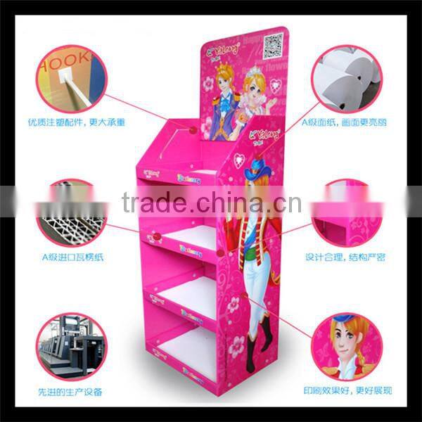 Supermarket Promotional Corrugated Cardboard Display or POP Up Display Stand/Promotional Cardboard Pallet Display Rack