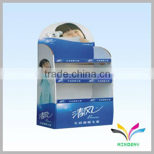 Beautiful cardboard point of sale shoes display stand