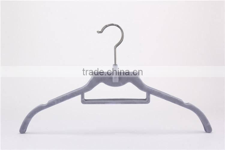Standby Colored Clothes Hangers Velvet Flocking Non- Slip Shirt Hanger