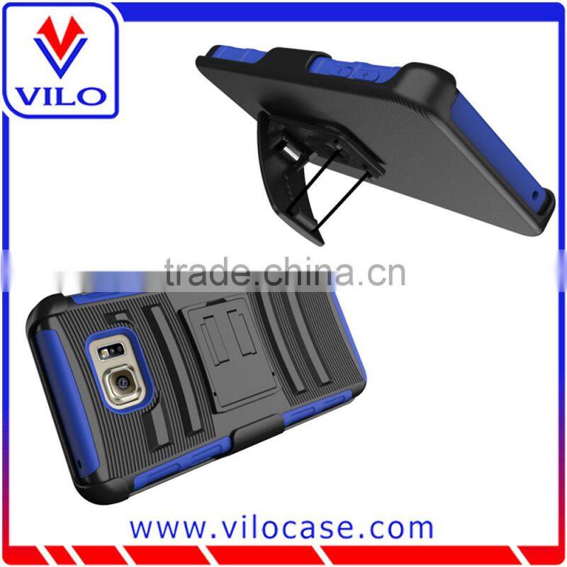Heavy duty combo rubber rugged case for samsung Note 5