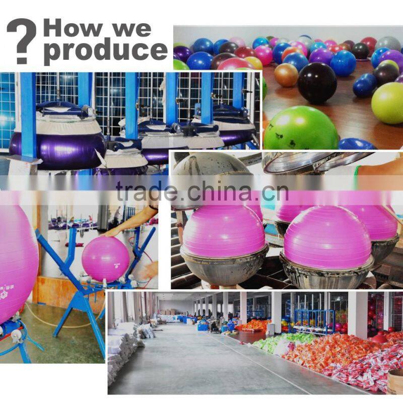 TOPKO Anti Burst Exercise Balance Exercise Ball with Base 50 cm with hand pump Yoga Gym Ball