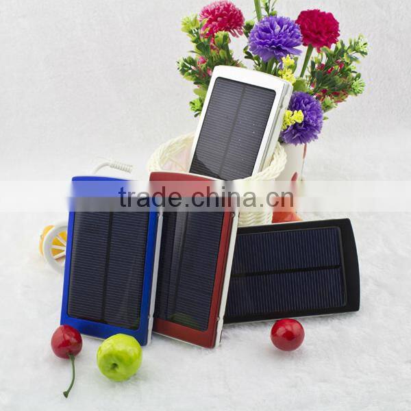 2015 Factory Price High Quality New Solar Power Bank Charger Products Distributor Slim Solar Power Bank 10000mah
