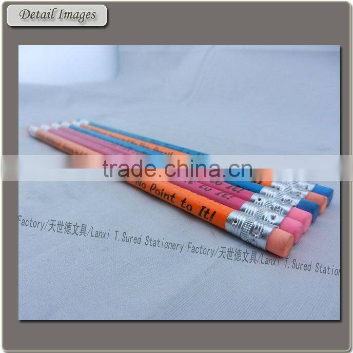 English Painting Gift Pencil Both Side Eraser Top