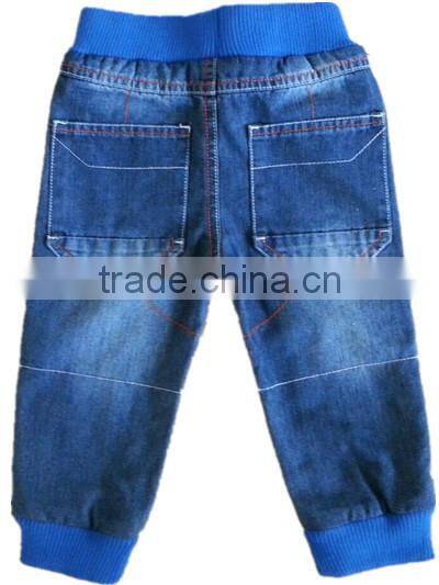 wholesale kids boys fall and winter elastic high waist Children's jeans