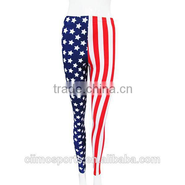 Hot Sale Fashion Girls Sexy USA Flag pattern Legging Tights