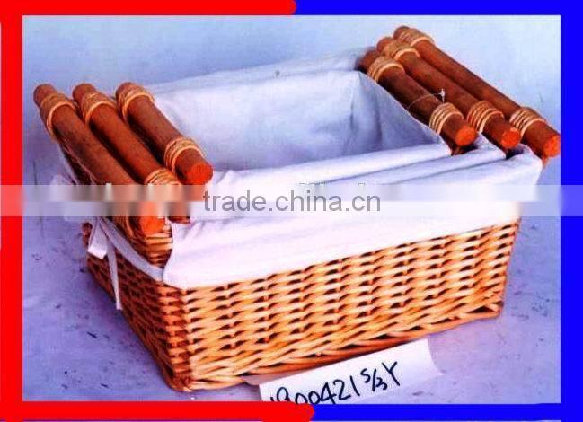 hot sale high quality willow baby basket