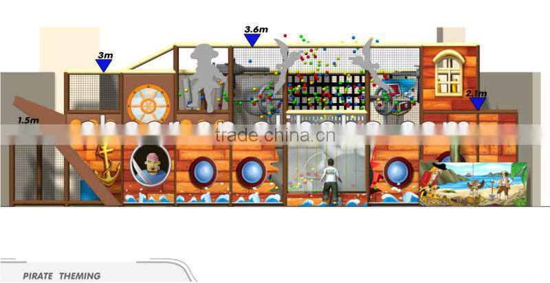 Cheer Amusement children Themed Ocean And Pirate indoor playground
