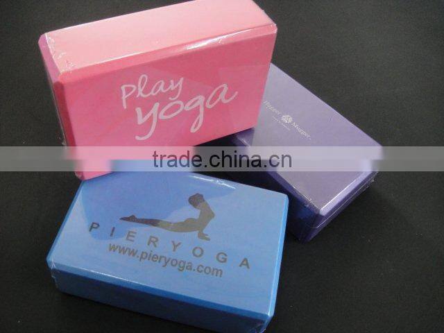 Pink EVA foam yoga fitness blocks/bricks