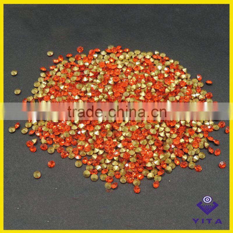 HYA non hot fix rhinestone point back for wedding dresses