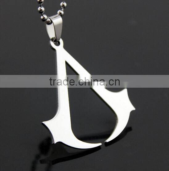 Yiwu man titanium stainless steel cross blue gemstone pendant