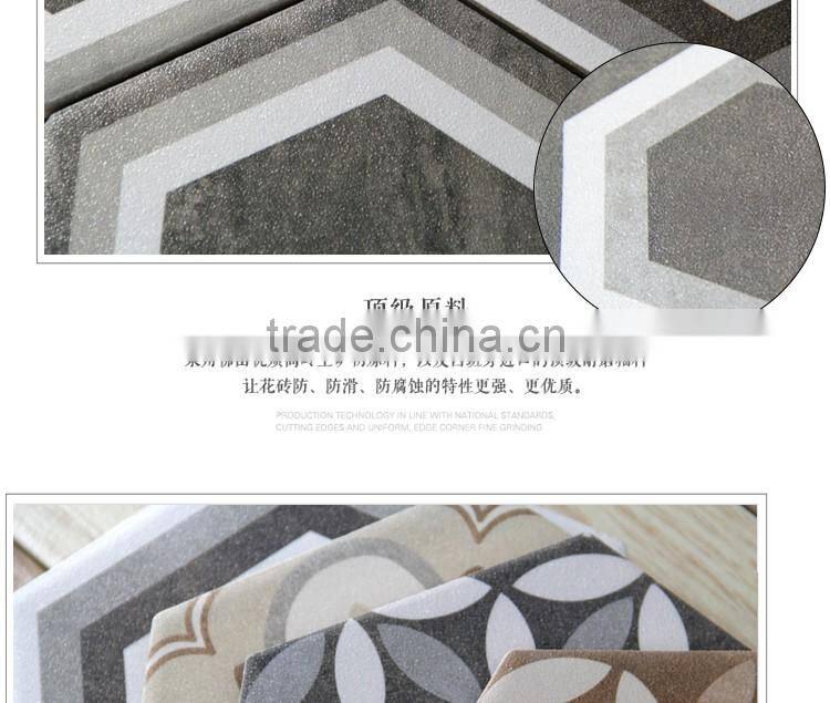 Factory direct sale 100*200*175mm hexagon mosaic floor tile irregular pattern tile
