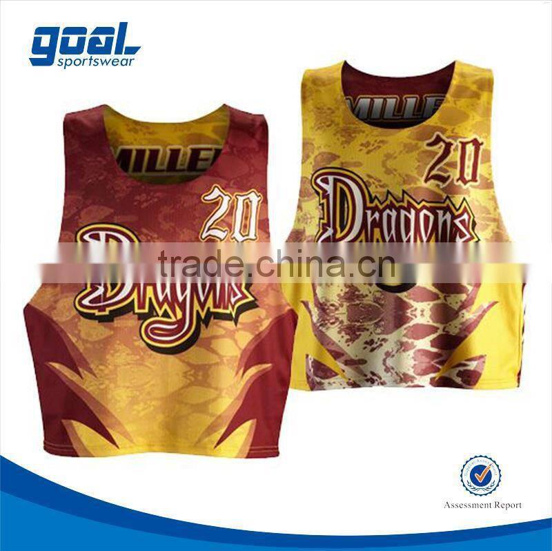Full sublimation plus size lacrosse jerseys