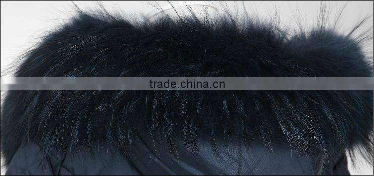 european style lady fashion real fur winter down feather jacket LK15026