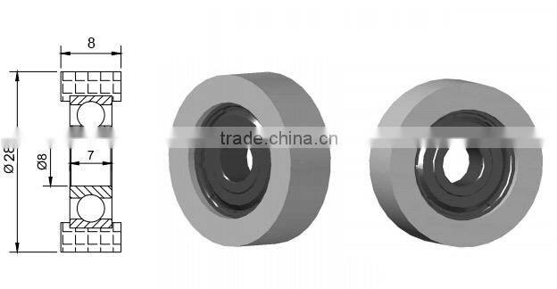 China original High quality 608zz sliding door roller bearings 608zz