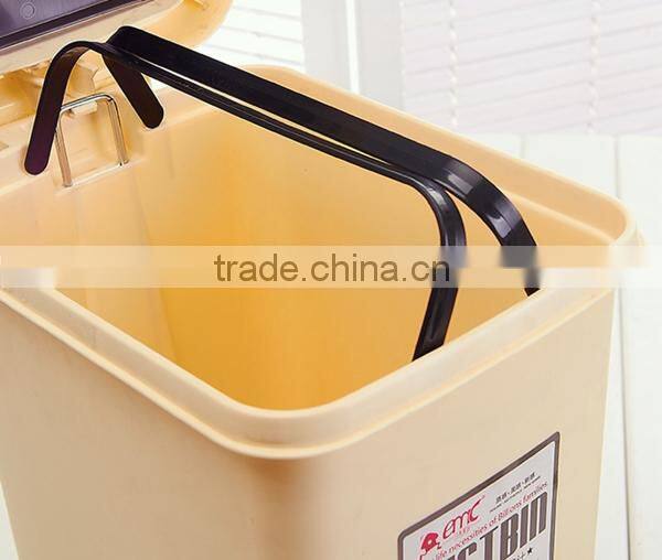eco friendly trash can, kitchen garbage can with lid and padal