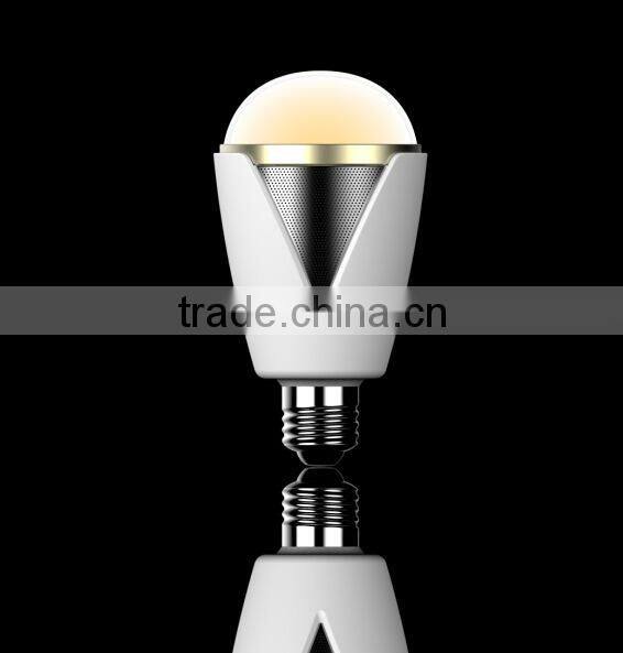 Hot smart bluetooth led speaker bulb with cell phone control