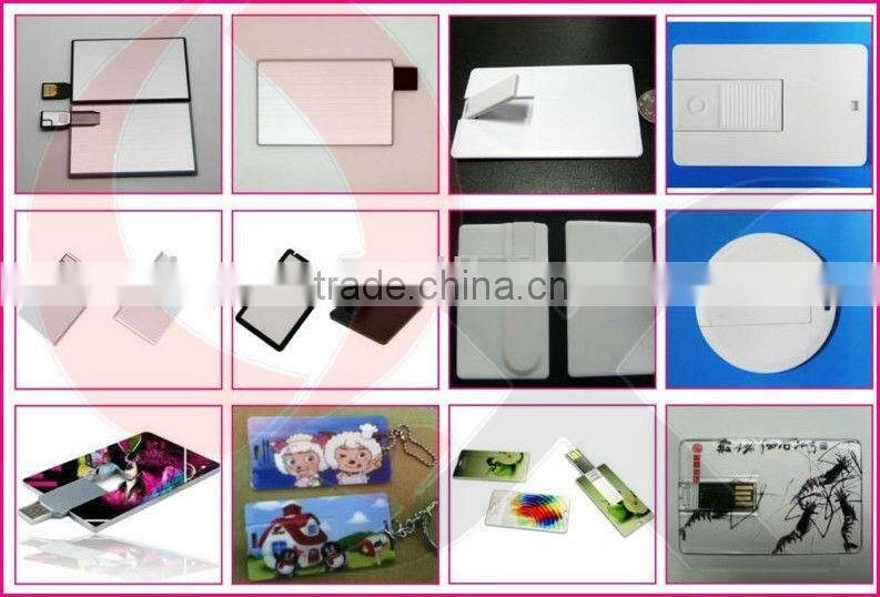 plastic color printing card shape cheap 8gb usb wholesale