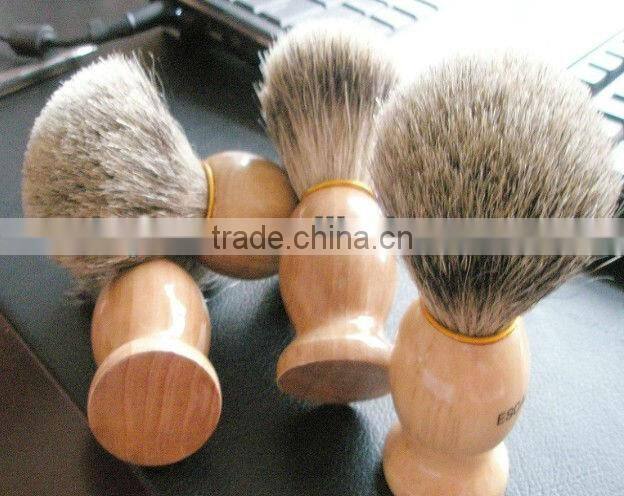 High-grade Stock Men Badger hair brush shaving wooden handle beard brush